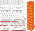 HORUSDY 238-Piece Pegboard Hooks Assortment, Pegboard Accessories with Pegboard Bins for Organizing Various Tools