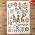 TIAMECH A4 Reusable Ancient Man Stencil by TIAMECH