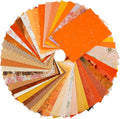 50 Sheets Orange Scrapbook Paper Textured Mesh Fabric Assorted | Multi-texture by Unknown