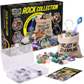 EDUMAN Rock Collection for Kids, 12 Specimens Box + 700g Real Crystals & by Eduman