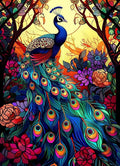 Naykow Diamond Art Kits for Adults Peacock Diamond Painting Peacock Stained by Naykow