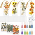 Fuyoooo 376 Pcs Pressed Flowers Bookmark Making Kit, DIY Bookmark Laminating by Liraitoya