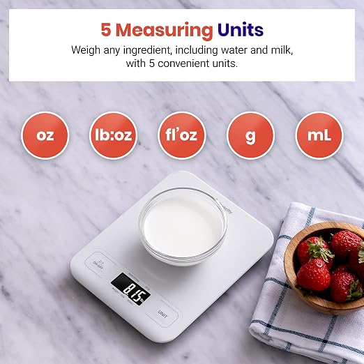 Etekcity Food Kitchen Scale, Digital Grams and Ounces - Image 3