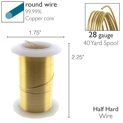 The Beadsmith Wire Elements 28-Gauge Lacquered Tarnish-Resistant Copper Wire - Image 4