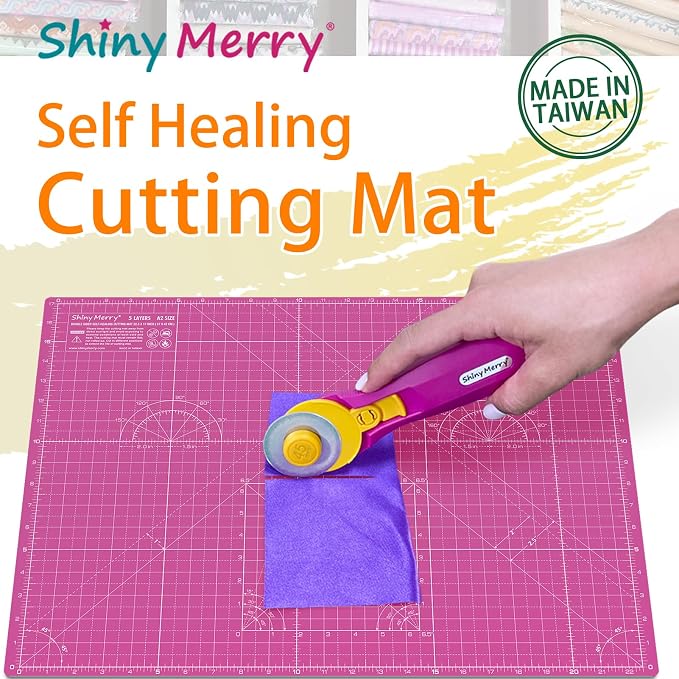 Self Healing Cutting Mat A3 12"x 18" Double Sided Pink Mat - Image 4
