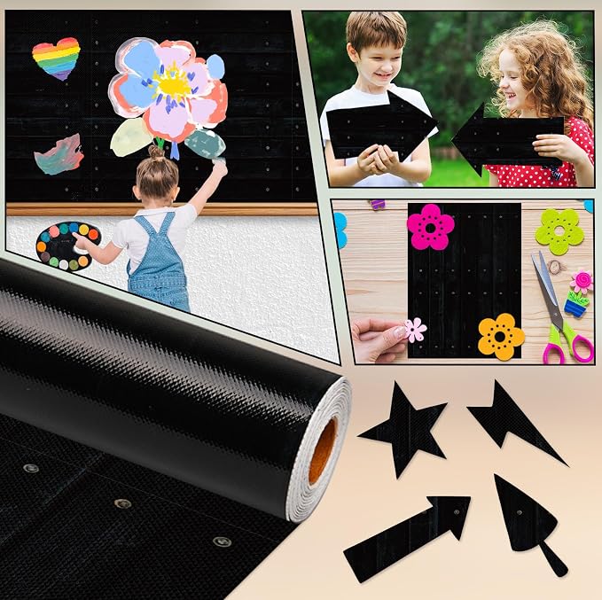 Inkspire Black Wood Bulletin Board Paper Roll, 14.8FTx47IN Large Reusable - Image 5