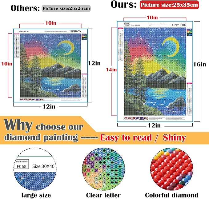 TINY FUN 12 Pack Diamond Painting Kits - Image 2