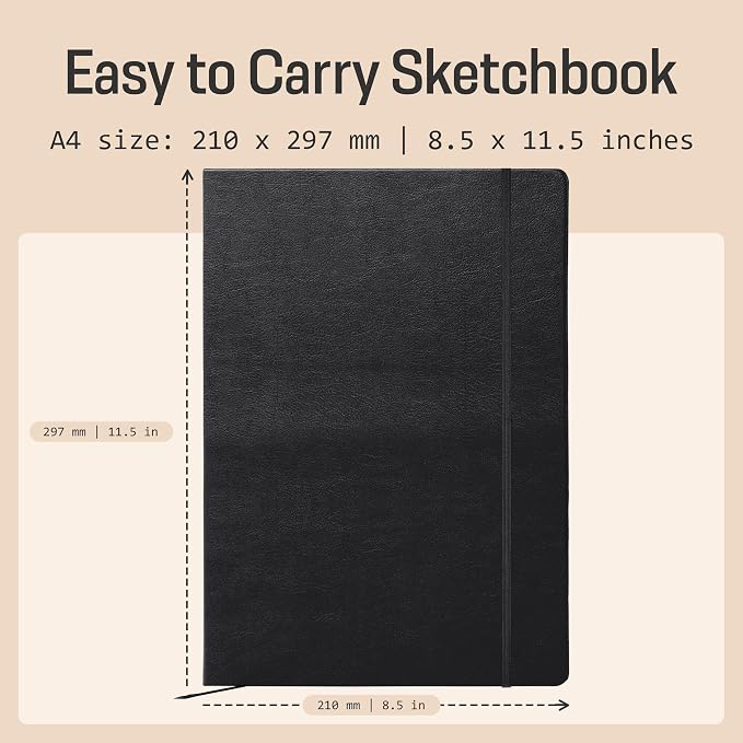 BROWNSTONE JOURNALS A4 Sketch Book Hardcover - Image 3