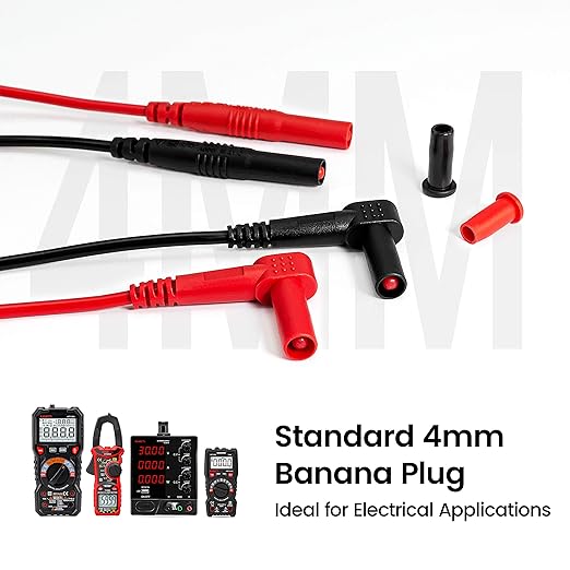 KAIWEETS 23PCS Multimeter Test Leads Kit with Replaceable Precision Probes Set and Alligator Clips, Test Probes, Test Hook, Flexible Wires Professional Kit General Use for Digital Electrical Testing