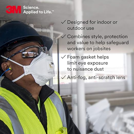 3M Safety Glasses, Virtua CCS, ANSI Z87, Corded Ear Plug Control System - Image 4