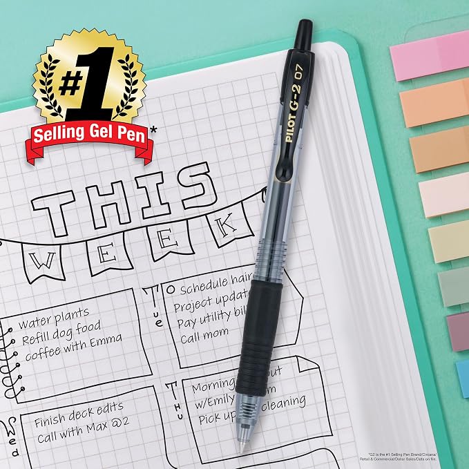 PILOT G2 Premium Refillable and Retractable Rolling Ball Colored Gel Pens - Image 8
