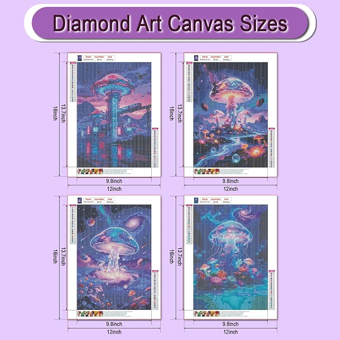 DOZEEZOP 6-Pack Diamond Painting Art Kits - Image 5