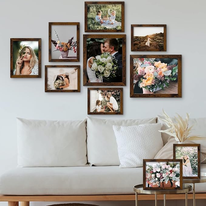 LUCKYLIFE Picture Frame Set 10-Pack, Gallery Wall Frame Collage - Image 2