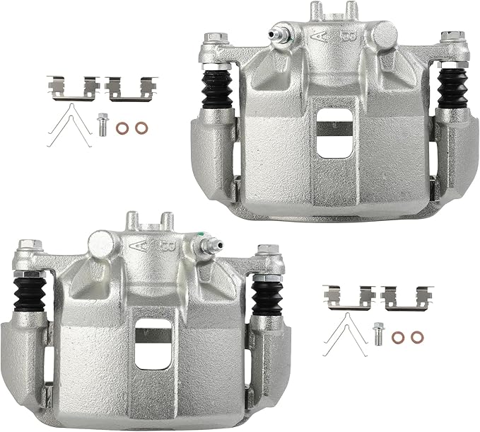 cciyu Front Left & Right Brake Calipers Assembly w/Bracket 19B6038 19B6039 2013-2015 For Acura For ILX,2012-2015 For Honda For Civic,2011-2015 For Honda For CR-Z,2009-2013 2015-2019 For Honda For Fit