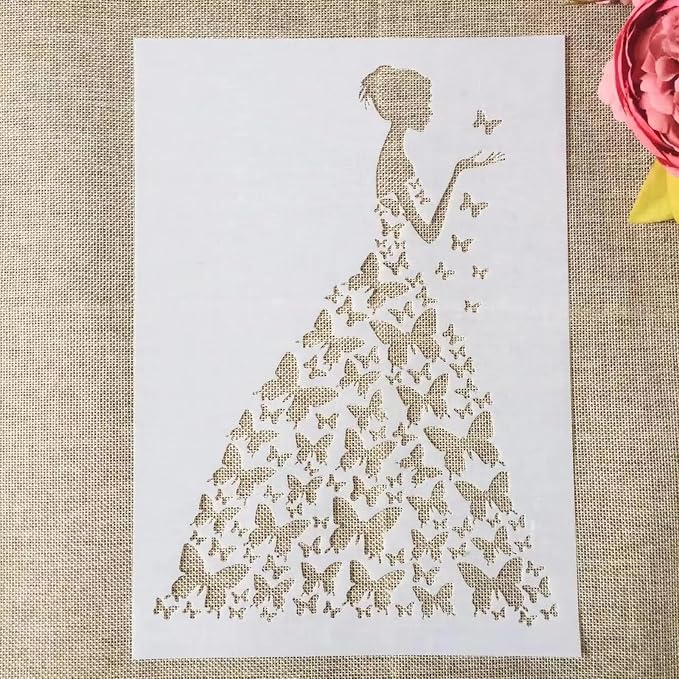 TIAMECH A4 Reusable Wedding Bride Stencil - Image 4