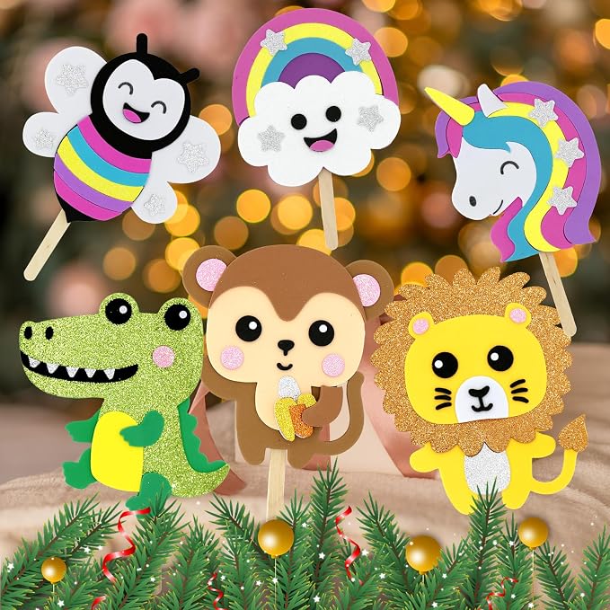 VKPI Make 6 Popstick Puppets Craft Kits - Image 5