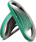 3/8" x 13" Sanding Belts for Air Belt Sander, 20 Pack 80 Grit Zirconia Sanding Belts for Belt Sander 3/8 inch x 13 inch(10 x 330mm)