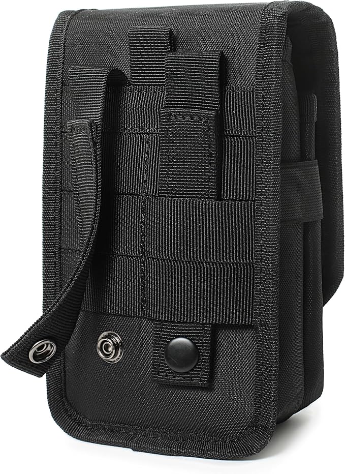 Heavy Duty Small Tool Bag with D-Ring Clip,Flag Patch&Shoulder Strap - Small Tactical Molle Zipper Tool Bag,EDC Storage Tool Bags for Men,Multipurpose Utility Work Organizer Bag