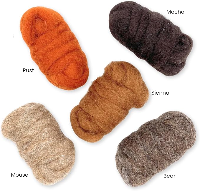 Corriedale Carded Sliver Wool Roving Variety Bundle | Best Core Wool - Image 2