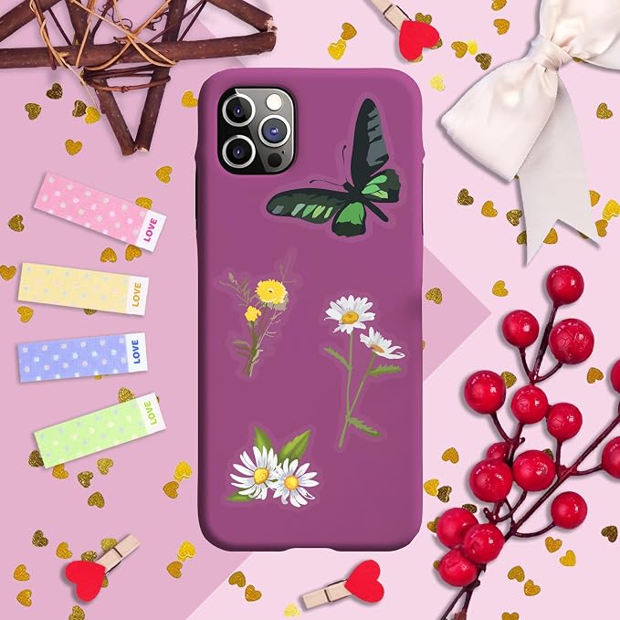 BulbaCraft Transparent Flower and Butterfly Stickers - Image 8
