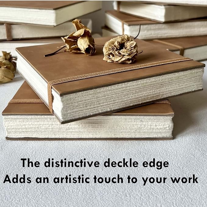 tumuarta Deckle Edge Paper Sketchbook, 92 LB, 150 GSM, 80 Sheets Mixed Media - Image 8