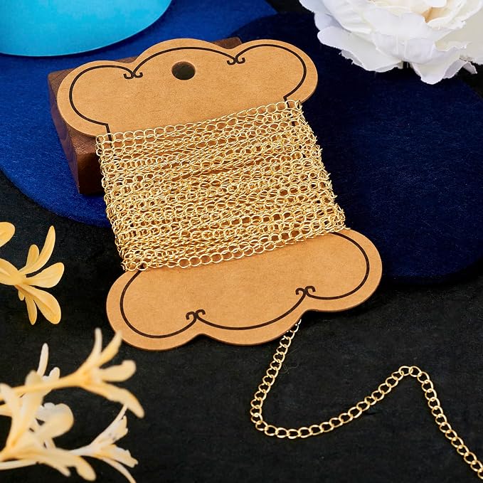Pandahall 16.4 Feet Permanent Jewelry 14K Gold Filled Curb Chain - Image 6