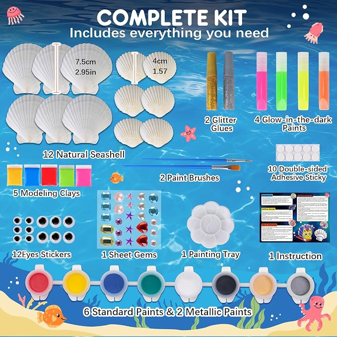 EPUMP Sea Shell Painting Kit for Kids - Image 5