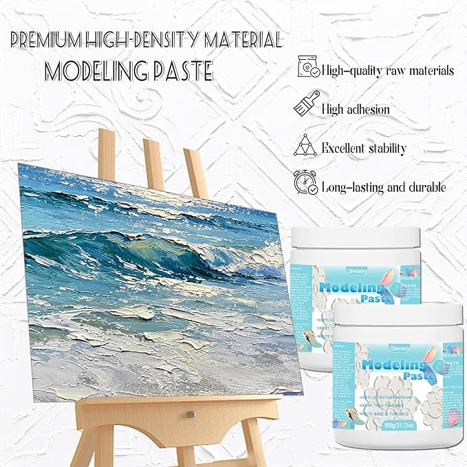 Modeling Paste 1000ml/63.5oz Professional High Density Acrylic Medium - Image 2