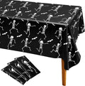 Iceyyyy 3 Packs Disposable Halloween Skeleton Tablecloth by Iceyyyy
