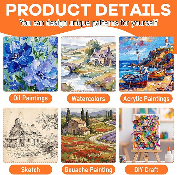 Moinchore 100 Pcs Mini Canvases - Image 5