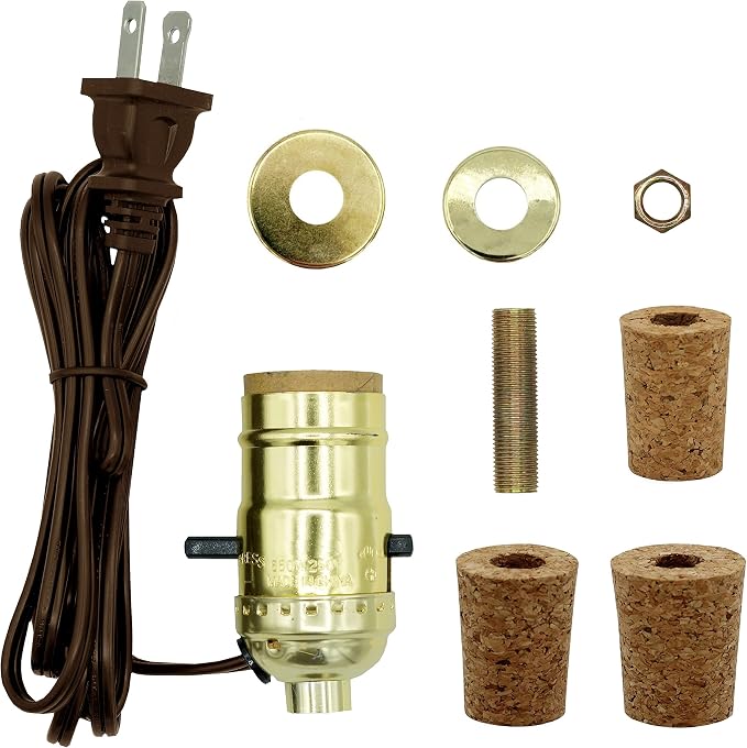 Creative Hobbies Pre-Wired Bottle Lamp Kit, Easily Convert Any Bottle Into A by CreativeHobbies