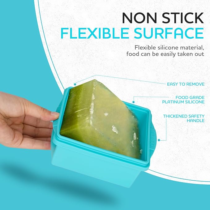 Xomoo 2 Cup Silicone Freezer Trays - Image 5