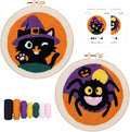 Halloween Punch Needle Kit for Adult Beginner, Easy Punch Embroidery Starter Set by PunchBloom