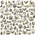 Hicarer 80 Pieces Antique Silver Pendants Charms Pendants Gothic Jewelry Making by Hicarer