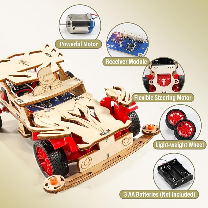 STEM Toys for Ages 8-13, Remote Control Model Car Building Science Kits | 8 9 - Image 4