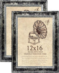 12x16 Picture Frame with Real Glass set of 2-Vintage Frames by TKYGU