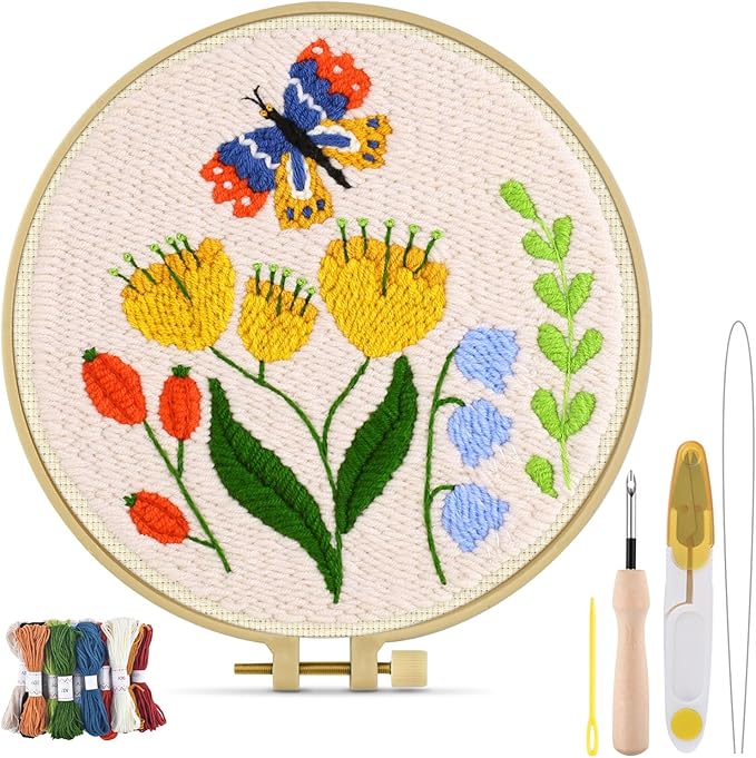 TINDTOP Punch Needle Kits, DIY Punch Embroidery Kits by TINDTOP