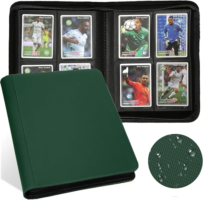 4 Pocket Ringless Side Loading Trading Card Binder, 160 Cards PU Fixed Page - Image 6