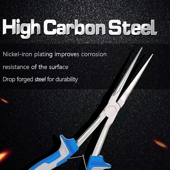 SPEEDWOX Long Reach Needle Nose Pliers 7 Inches Slim Extra Long Nose Pliers - Image 2