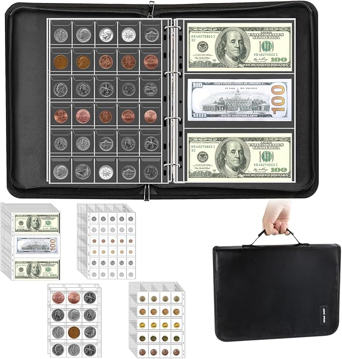 Coin Collection Book Holder Organizer by TRONIC+MASTER