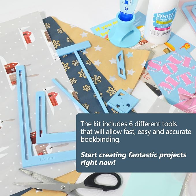 UPTTHOW 6Pcs Bookbinding Easy Scrapbooking Tool - Image 3