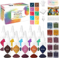 Tie Dye Kit, 10 Colors Tie Dye Set, One-Step Fabric Dye Supplies by KKERNOWO