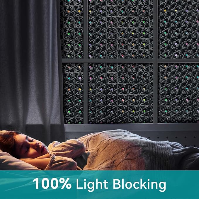 Windimiley Blackout Window Film, 100% Light Blocking Privacy, 23.6" x 78.7" | - Image 2