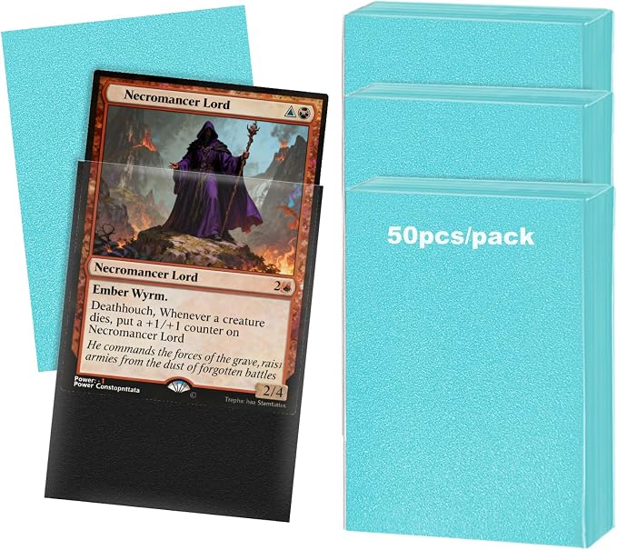 Premium Card Sleeves, 150 Sleeves 2.6''x3.6'' Compatible by RyshePro