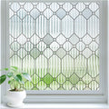 SUNBABY Reeded Glass Window Privacy Film, Decorative Frosted Glass Window Film by SUNBABY