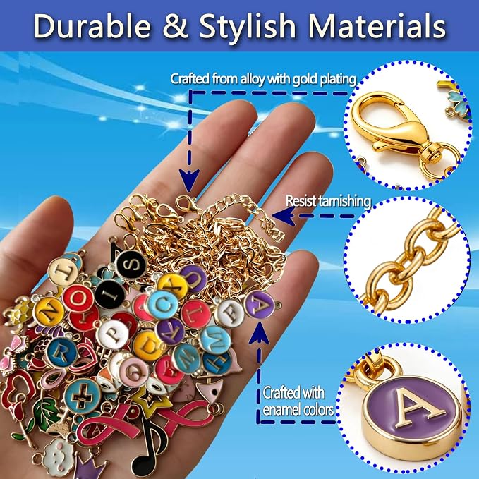 428Pcs Lip Gloss Keychain Making Kit, DIY Craft Supplies - Image 5