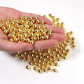 500pcs Gold 8mm Pearl Beads by chuyau
