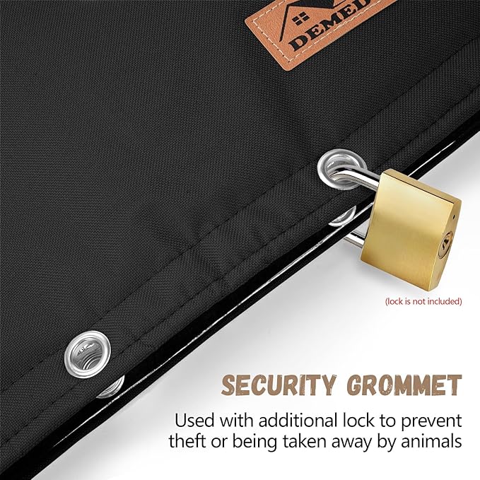 Backflow Preventer Insulation Cover - Water Pipe Insulation Sprinkler Cover for Outside - Insulated Backflow Cover Pouch for Irrigation Back Flow Valve in Winter or Sun Exposure (24"W x 24"H, BLACK)