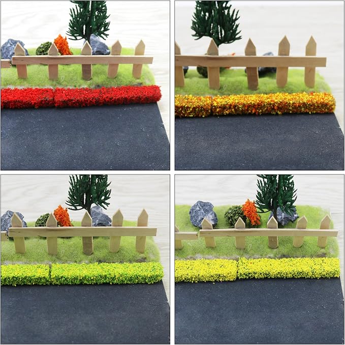 Woohome 7 Color Miniature Shrub Strips Static Grass Tuft Static Shrub - Image 7