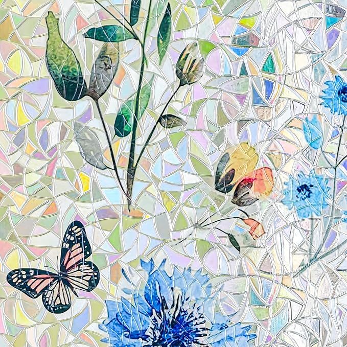 ADD.HERES Window Privacy Film, Stained Glass Decorative Static Cling, Removable - Image 2